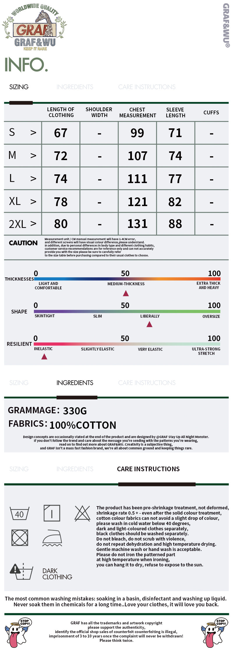 GRAF&WU Mushroom BooGhost 2.0 Embroidered Raglan Long Sleeve Tee