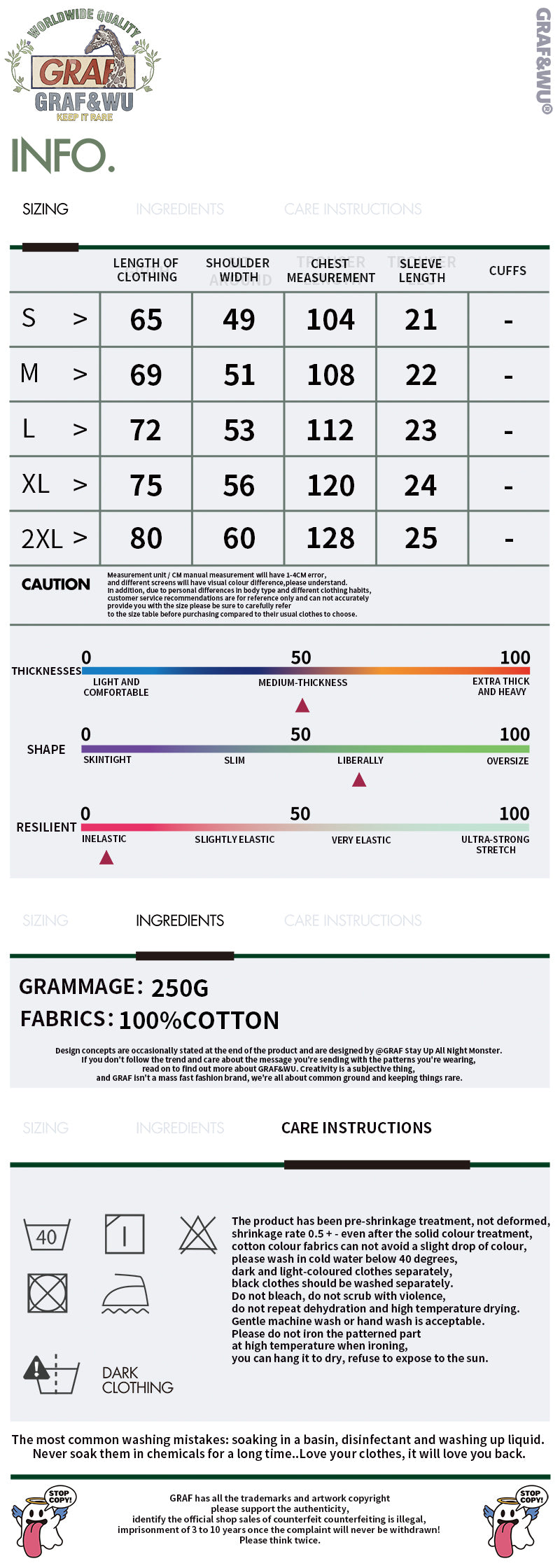 GRAF&WU Fold Paper Giraffe Printed Cotton T-shirt