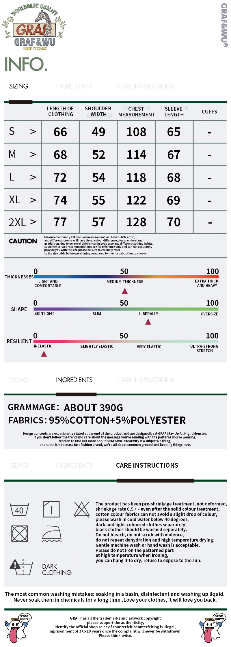 GRAF&WU Embroidered Hoodie - Fleece Pullover Sweatshirt Unisex Streetwear