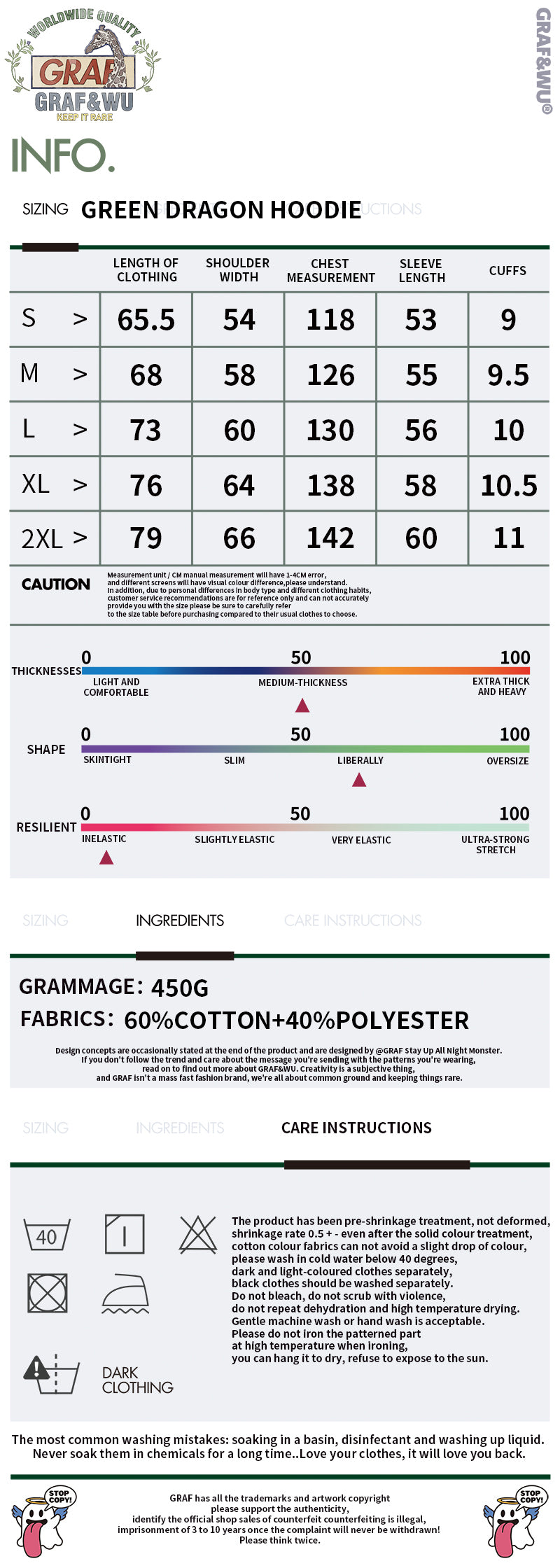 GRAF&WU Petting Green Dragon Guide Hoodies Graphic Sweatshirts