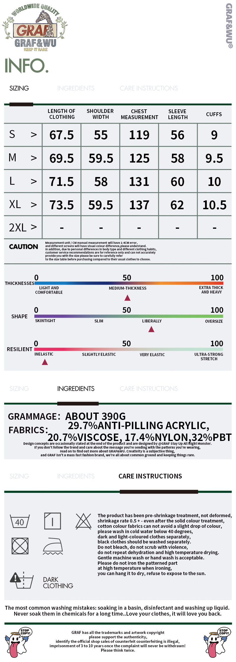 GRAF&WU Brand Letter Design Polo Collar Cozy Sweater