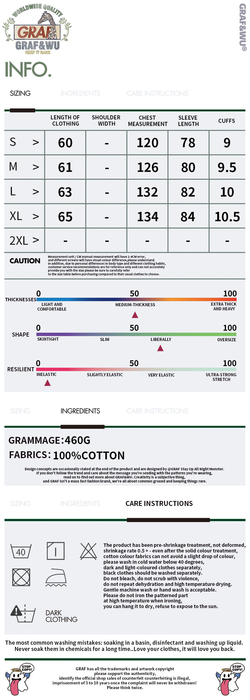 GRAF&WU Badge Character Design Graphic Retro Washed Hoodie