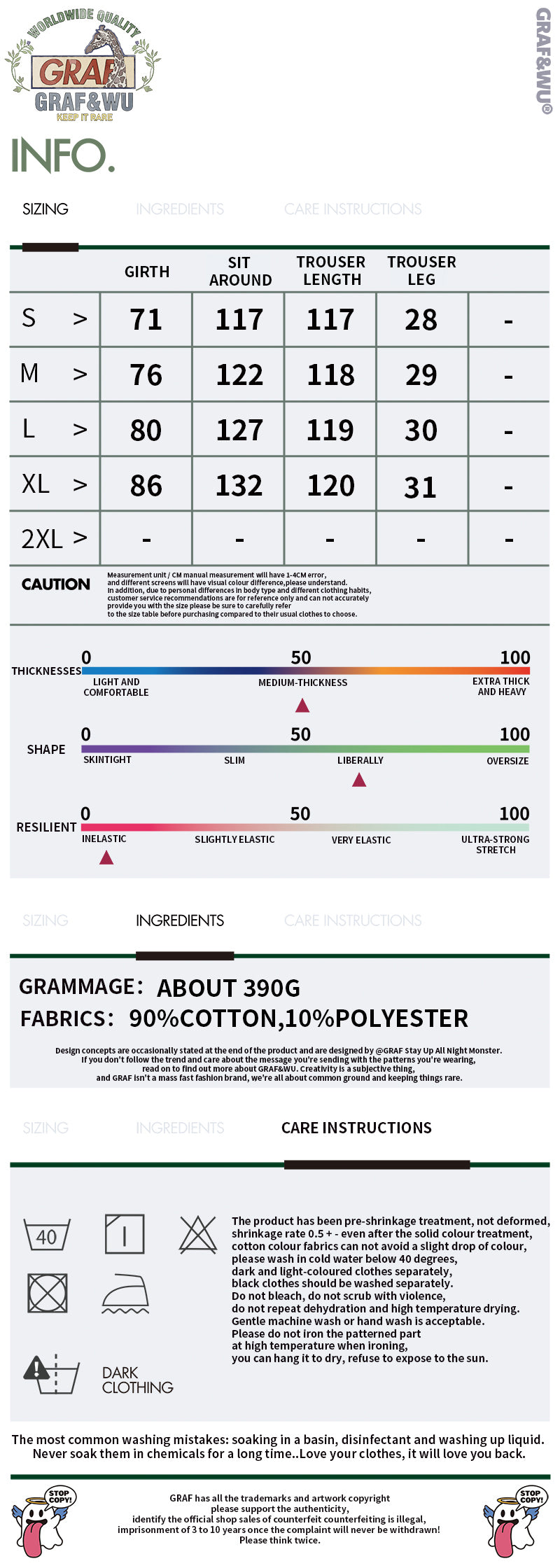 GRAF&WU Tuxedo Cat School Uniform Badge Design Fashion Jeans