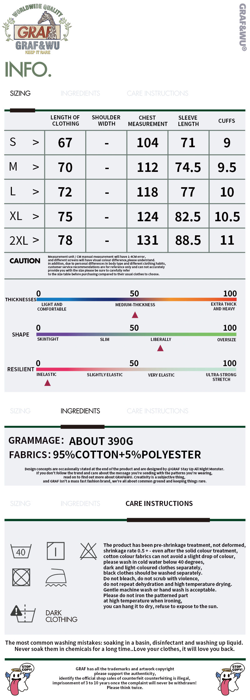 GRAF&WU Washed Distressed Phantom Letter Print Couple Raglan Long Sleeves