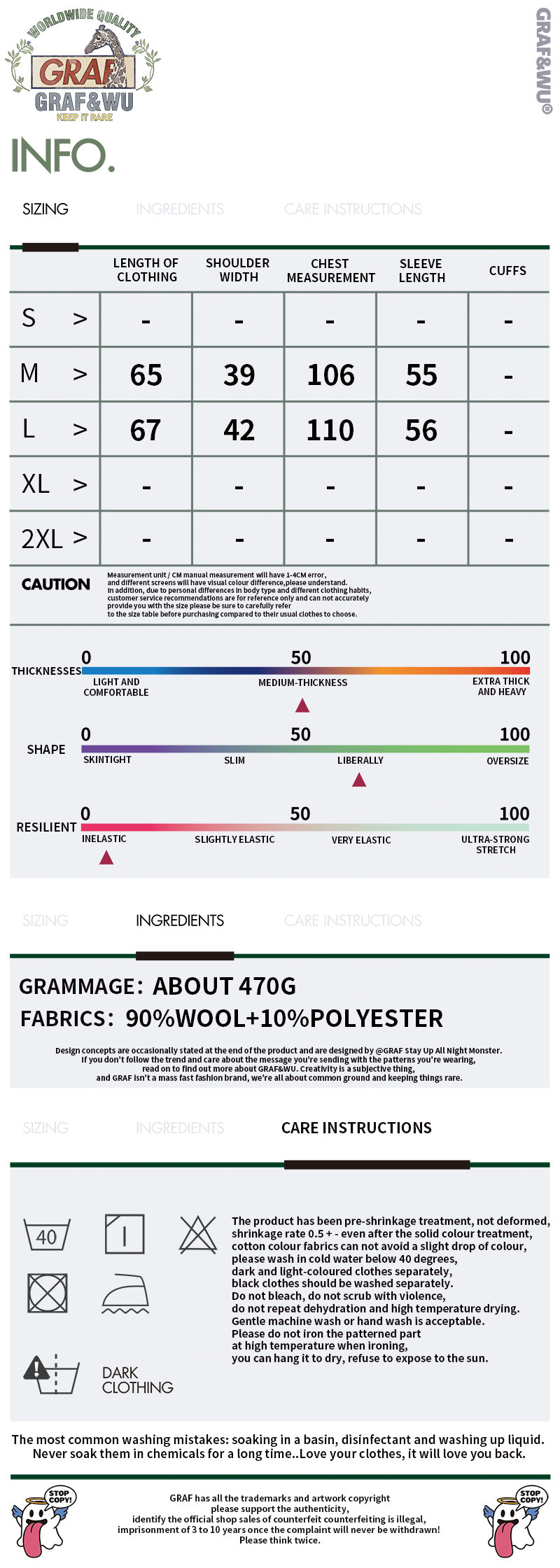 GRAF&WU Retro 3D Wave Pattern Street Art Knit Sweater
