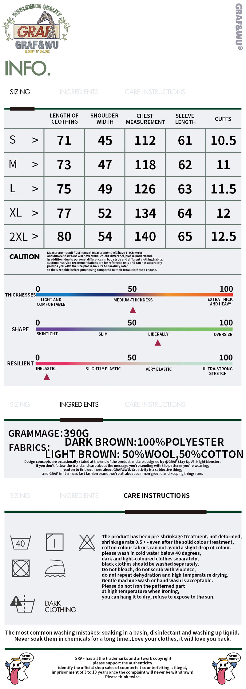 GRAF&WU Embroidered Off-road Vehicle Houndstooth Wool Shirt Coat