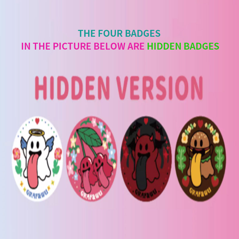 GRAF&WU Original Cute Ghost Badge Blind Box