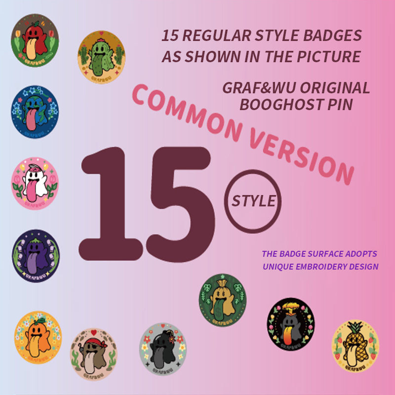 GRAF&WU Original Cute Ghost Badge Blind Box